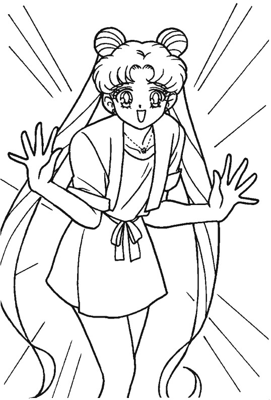 Kids-n-fun.com | Coloring page Sailor Moon Sailor Moon
